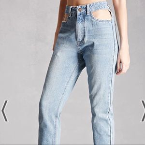 Momokrom Nasty Gal Cutout pockets boyfriend jeans